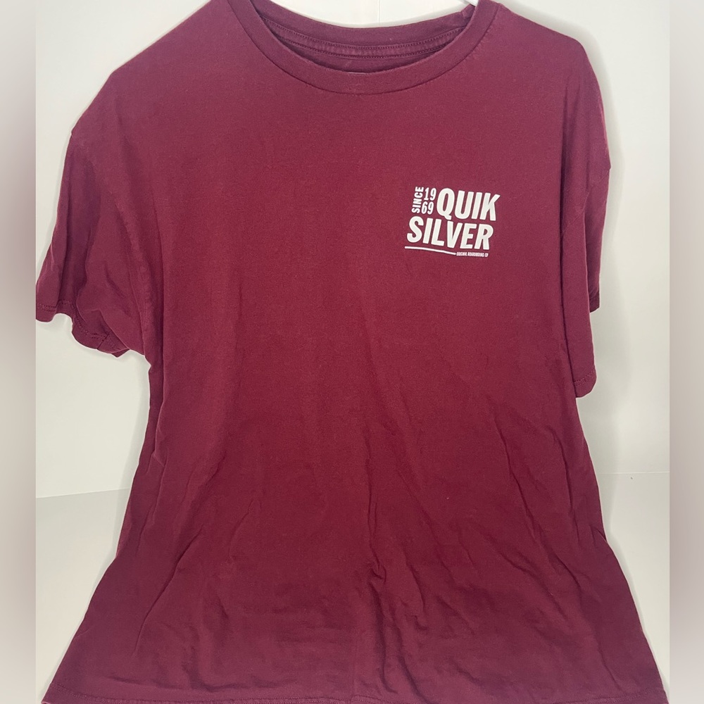 Quicksilver Men's Size XXL T-Shirt Vintage Burgundy